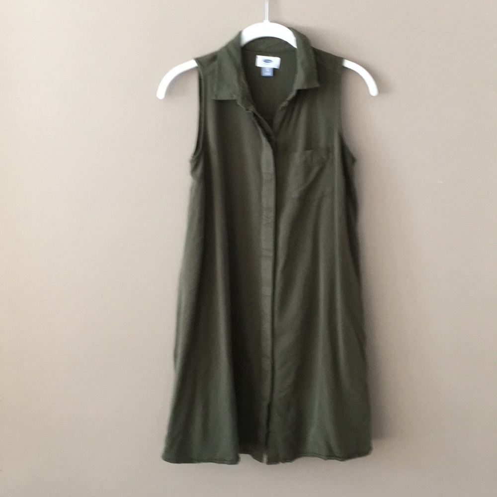⭐️Old Navy olive green dress or tunic xs